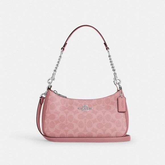 NWT Coach Dusty Pink Teri Shoulder Bag - Picture 1 of 10